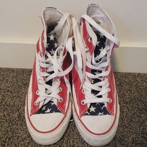 Converse Unisex Red and Blue Star High-Tops
